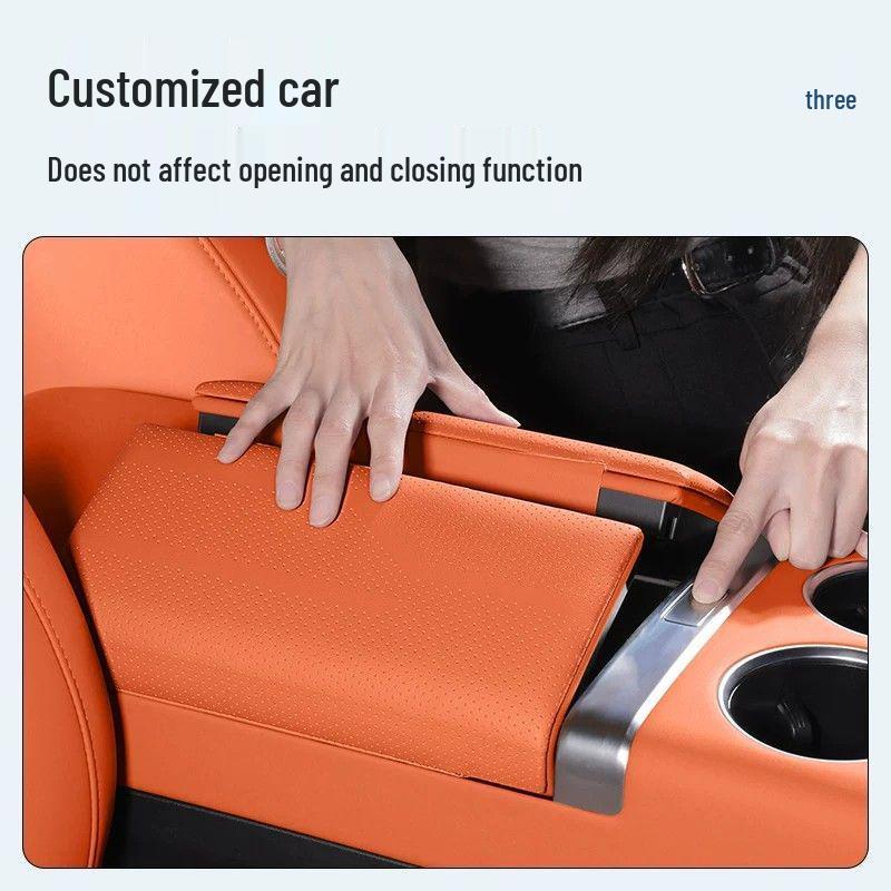 Ideal i6/i8 Car Armrest Box Leather Cover - Interior Decoration & Protection Pad