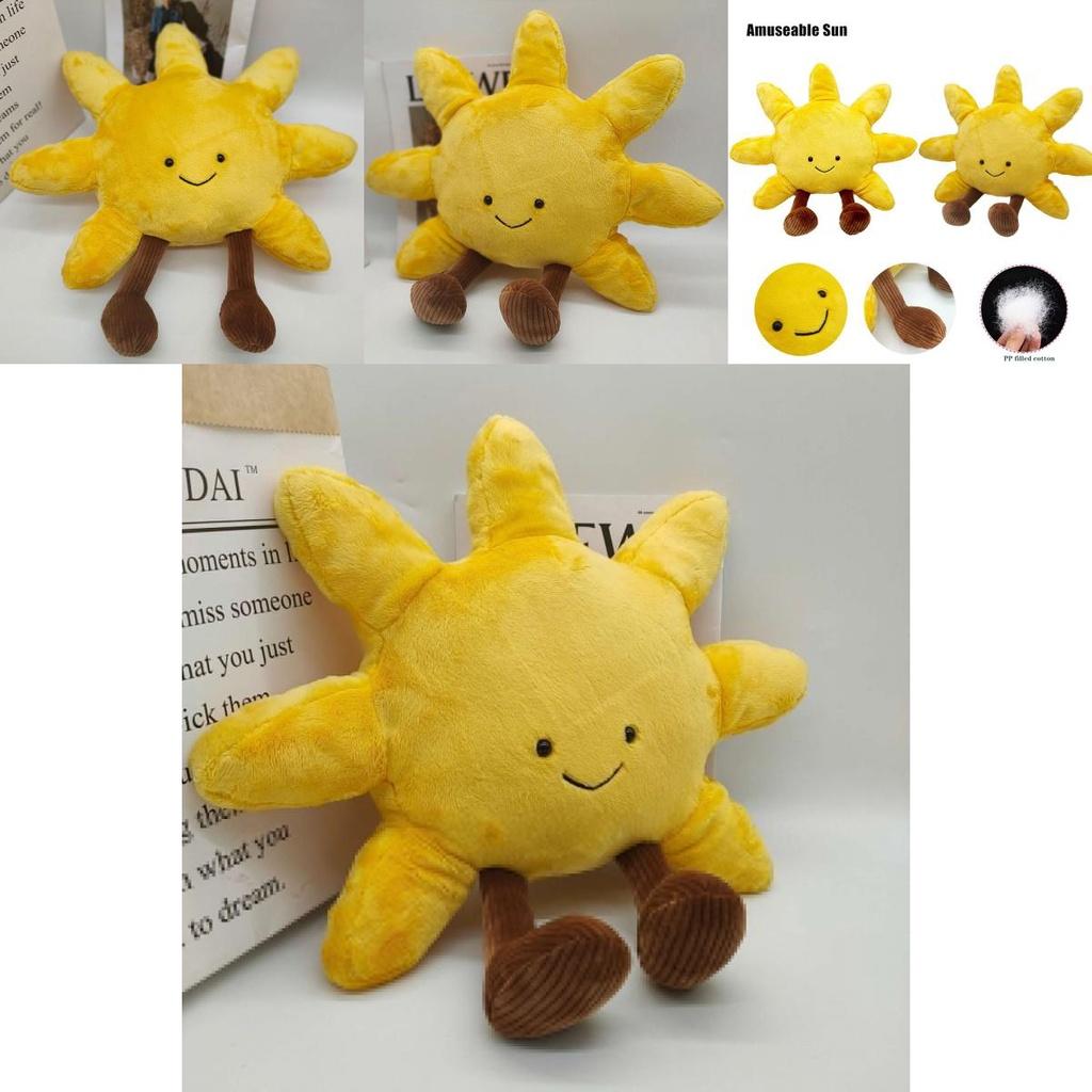 Adorable 15.7in Amuseable Sun Plush Toy Soft Stuffed Doll Pillow Kids Xmas Gift