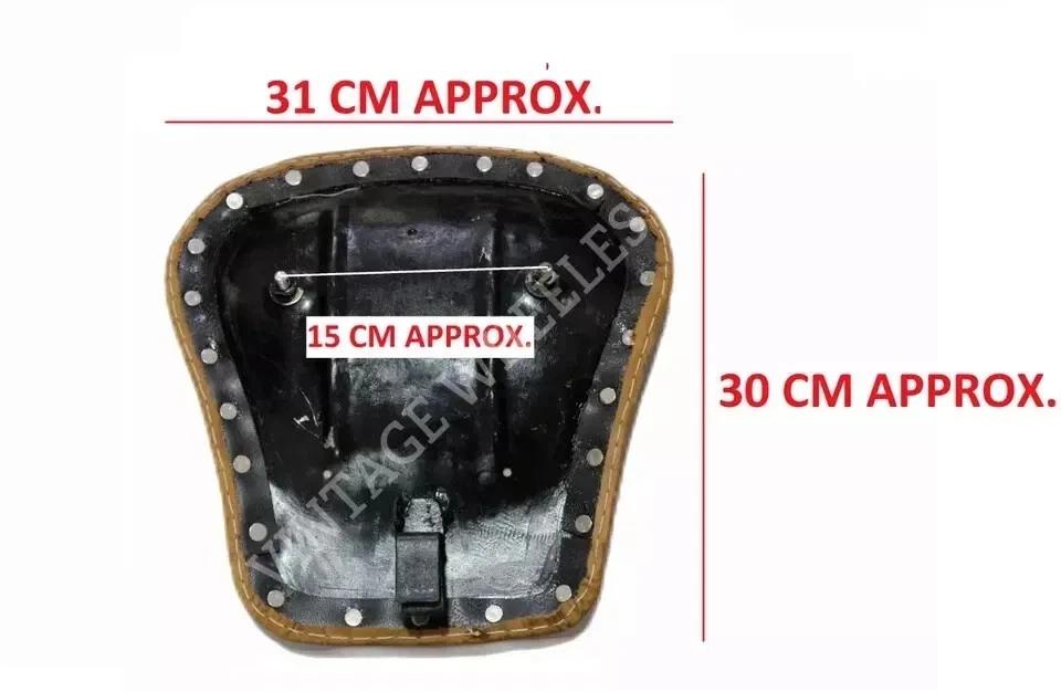 Fits For Royal Enfield Classic 350cc 500cc Brown Rear Leather Seat