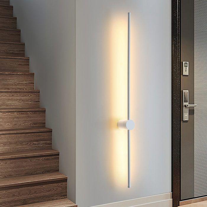 Applique murale LED - NETTLIFE - 100 cm - Blanc chaud 3000 K - Métal - Style moderne