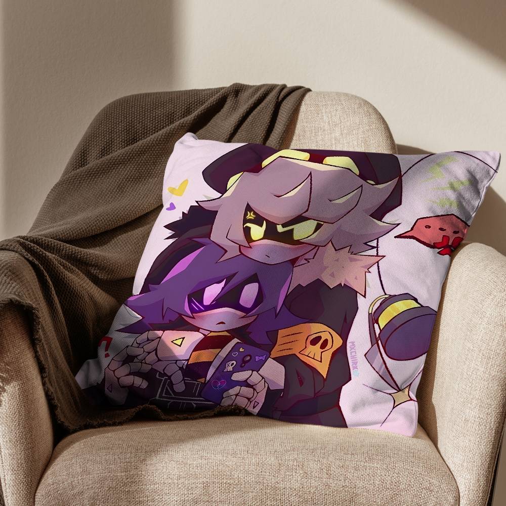 Cool N and Uzi Murder Drones Pillow Case Office Cushions Suitable For Sofa Car Bedroom Decorative Cushion Cover