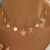 Bohemian Starfish Shell Pendant Necklace: Summer Beach Ocean Style for Women