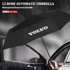AAKB1 Car Automatic Umbrella Portable Folding Volvo Logo Accessories For Volvo XC60 XC90 V40 V60 S60 V50 V90 S80 EX90 S80L EM90 EX30
