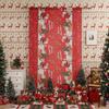American Style Christmas Curtains Red Print Blackout Window Panels Home Decor 140x100cm 140x160cm 140x220cm
