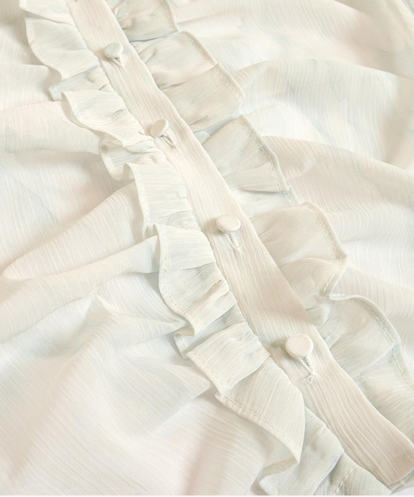 KATHARSIS Cut-Off Chiffon Blouse Mt_Free