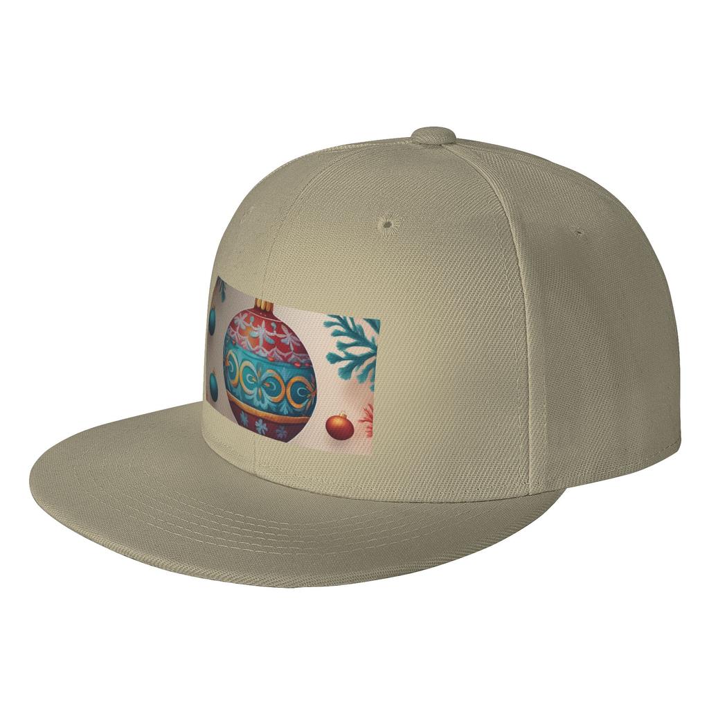 Fashion Christmas OrnaUnisext Flat Brim Sun Hat Cycling And Running Cap Womens