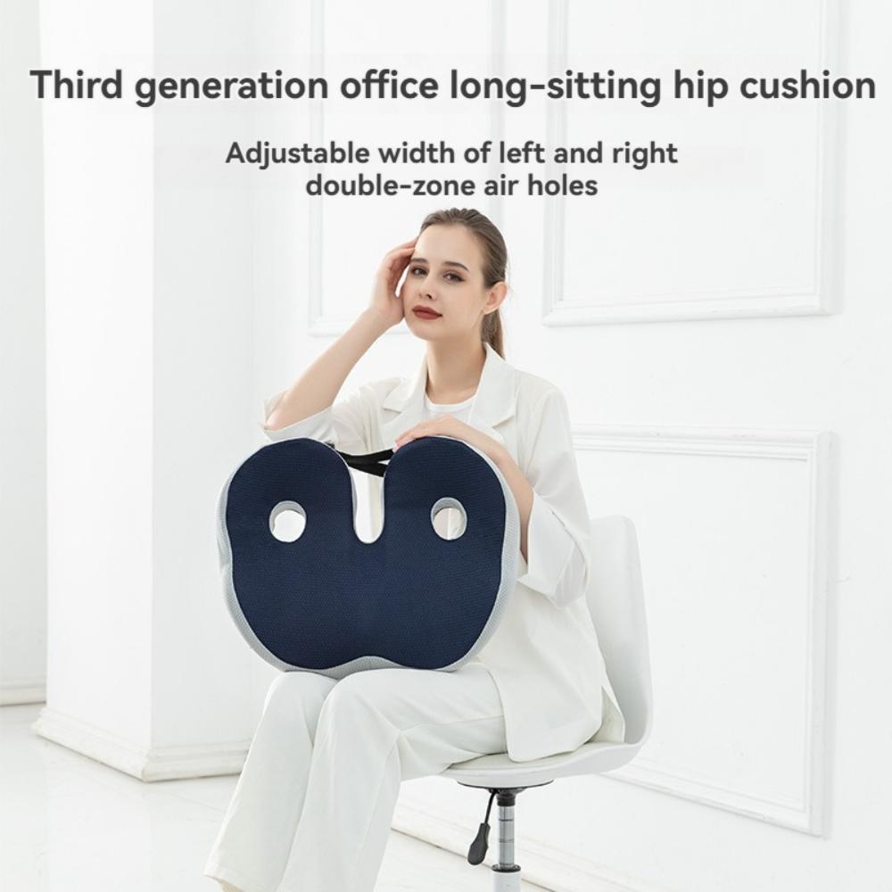 Chair beautiful hip seat cushion hemorrhoid cushion fart cushion breathable seat cushion thick office sedentary memory cotton seat cushion