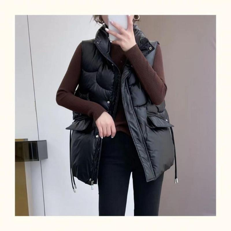 Down Cotton Vest Women's Short Vest