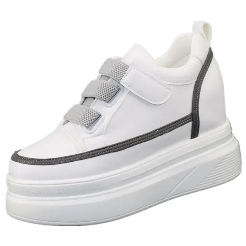 Fashion Hot Sales Women Chunky Sneakers Fashion Platform Sneakers Ladies Wedges Casual Shoes for  Leather Sports Vulcanized shoes