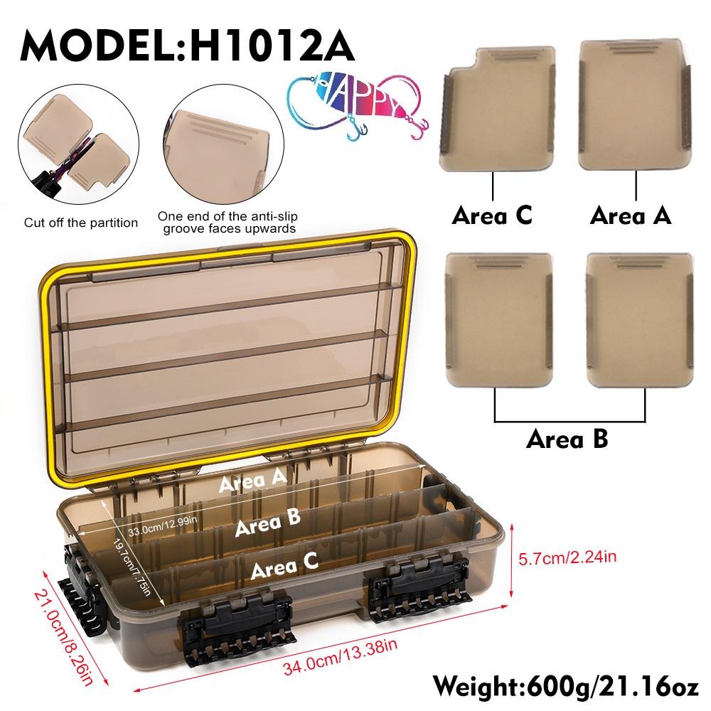 Waterproof Box Storage High Strength Fishing Box Many Compartments Bait Lure Hook Accessories Storage Fishing Tackle Box