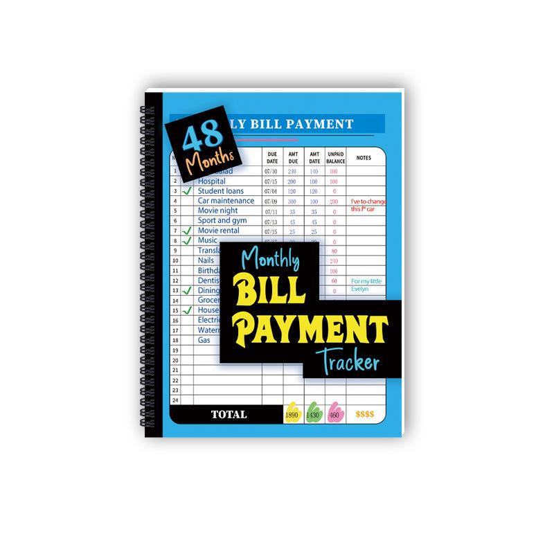 

BillPayment Tracker: A notebook for tracking daily expenses and bill payments.