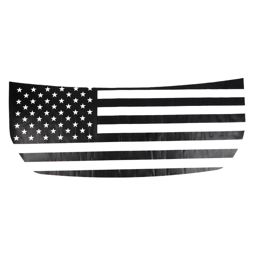 

American Flag Hood Decal Black for Ford Bronco 2026-2026 PVC Vinyl Car Sticker Decoration Car Styling Accessories Exterior чёрный
