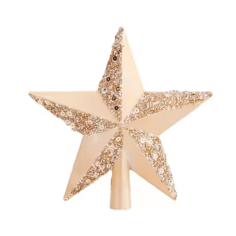 

Plastic Tree Topper Pentagram Colorful Christmas Tree Ornament Wedding Party Ornaments