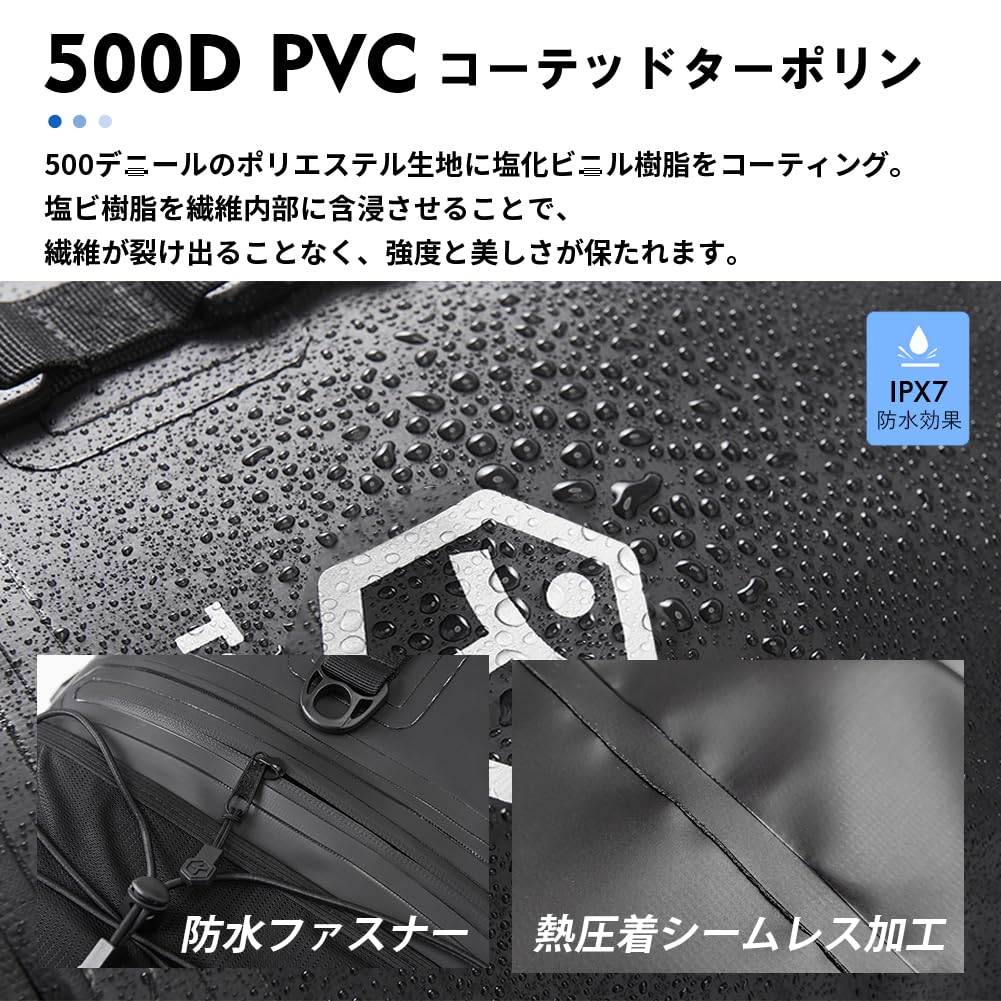 TaoTech Waterproof Backpack Dry Bag with Tarpaulin and Back 30L Suitable for Outdoor Unisex Cushion, Capacity, Activities, (Green, 30L)