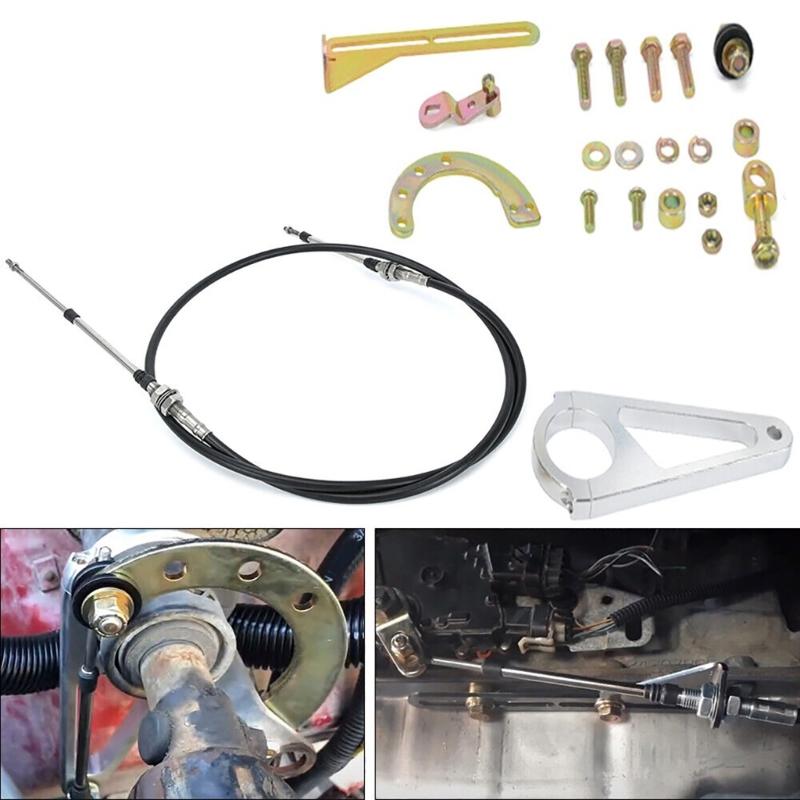 Steering Column Cable Shifter Kit ACA-1804 for TH200 2004R 4L60E Aftermarket Column Adjustable Shifter