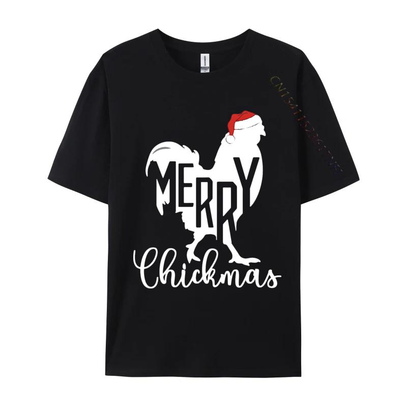 Frohe Chickmas Vintage T-Shirt Weiße Baumwolle Oberteile Hemd Gruppe Neuestes Preppy Stil T-Shirt Marke T-Shirt