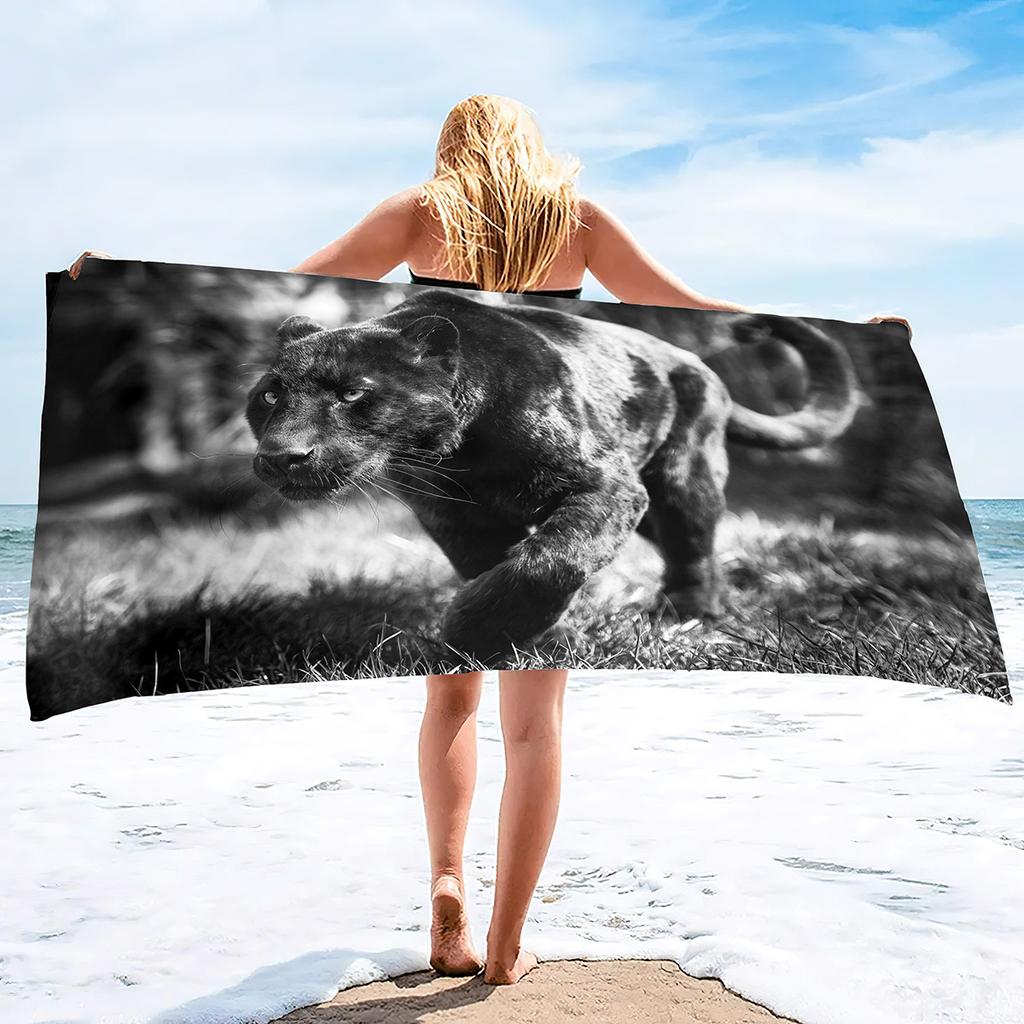 Animal Leopard Print Series Seaside Vacation Beach Towel Swimming Bath Towel Sports Towel