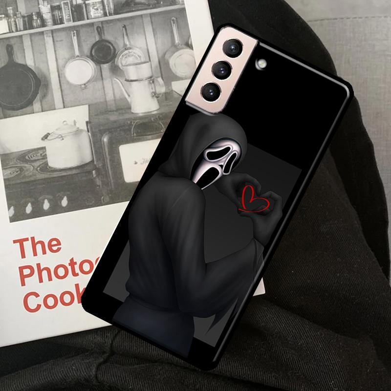 Ghostface Scream-fodral för Samsung Galaxy S21 FE S8 S9 S10 Plus Note 10 Note 20 Ultra S20 FE S22 Ultra Coque