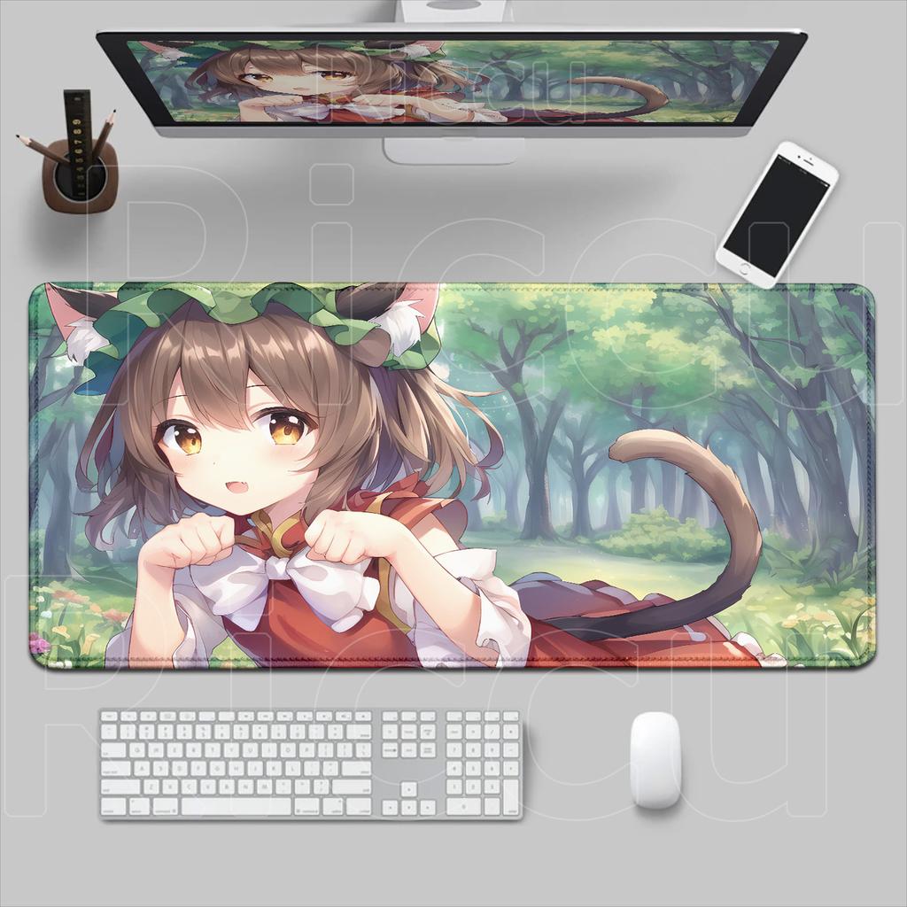 New Many Wallpaper Touhou Project Mouse Pad Game Laptop PC Playmat Extra Large Anime Girl Izayoi Sakuya Kirisame Marisa Mousepad