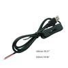5V USB Male Jack 2 Pin 2 Wire Power Charge Cable Cord Connector DIY 1m/1.5m Wire DIY Pigtail Cable On/Off Switch Cable