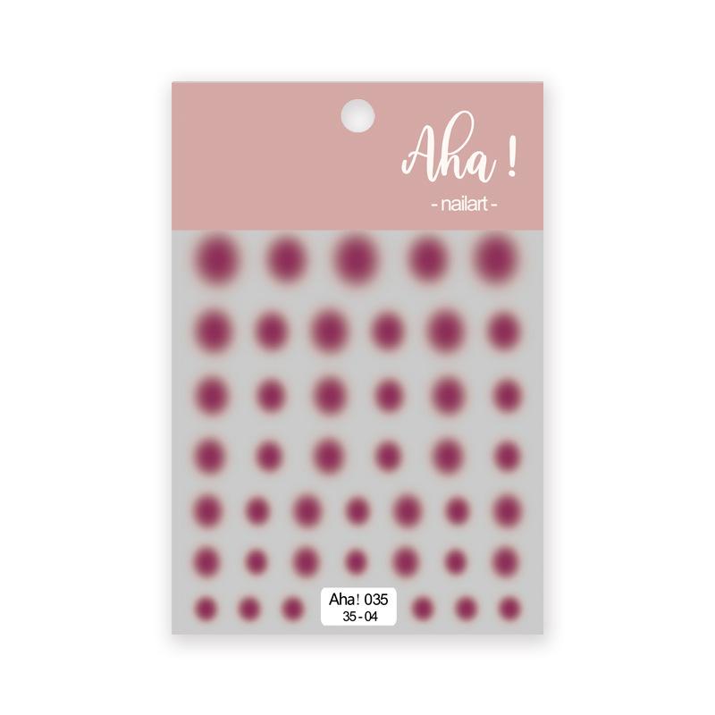 Xiaohongshu Nail Art Adhesive Sticker Smudge Gradual Change Blush Nail Decoration Solid Color Girl Nail Art Sticker