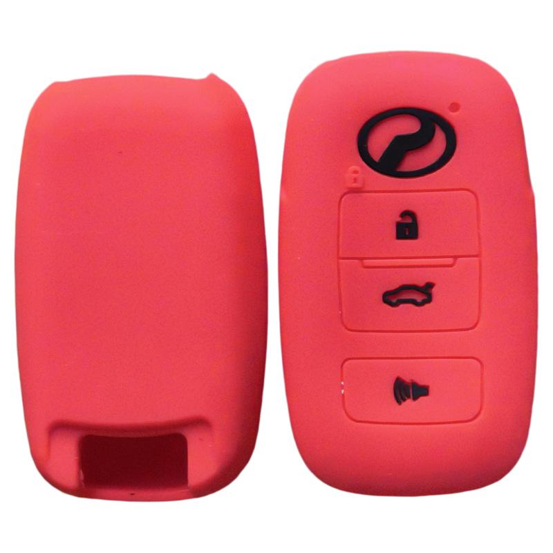 Soft Silicone Protective Case for 4-Button Toyota Malaysia PERODUA Key with Logo