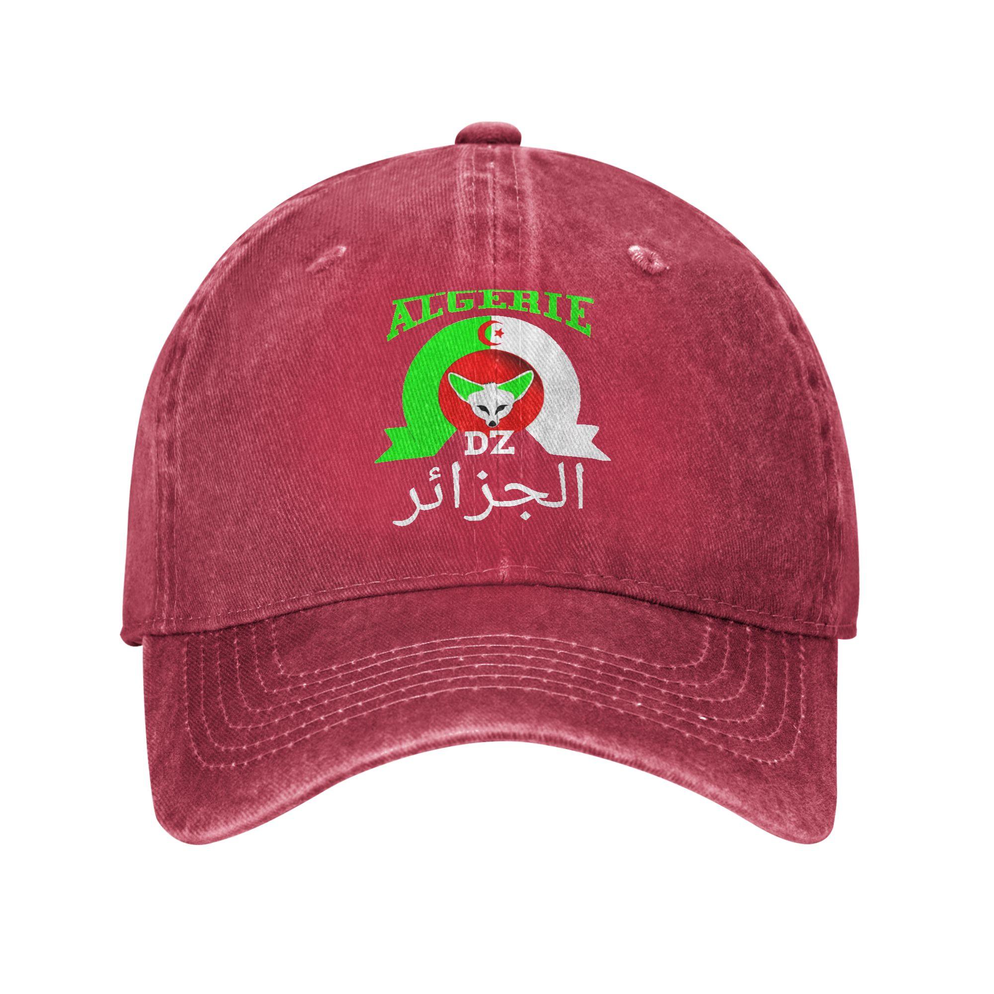 long live Algeria DZ Algeria Washed Baseball Cap Casual Sun Trucker Hat Summer Unisex Men Outdoor Gym Snapback Cap One Size