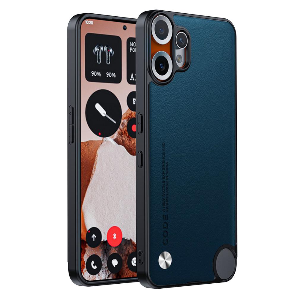 Чехол для Nothing CMF Phone 2 Pro Case Роскошная Текстура волокна Защита из ПУ-кожи Capa Ударопрочная Крышка NothingCMF Phone2Pro красный