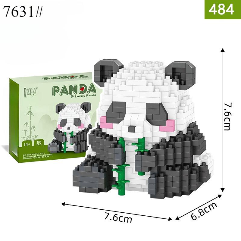 

Милые животные серии Panda Building Block Figure Симпатичные микромодели DIY Diamond Bricks Игрушки на день рождения для детей Подарки для мальчиков и девочек