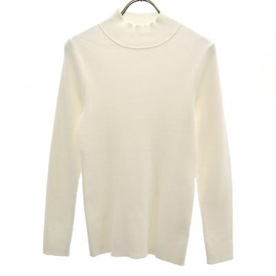 AMERI UNDRESSED Sweter z długim rękawem z golfem F biały Dzianina prążkowana Damski Używany