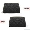 Gothic Black Skull Damask Women Leather Cosmetic Bag Large Capacity Waterproof Toiletry Bag Portable Casual Travel Makeup Bag