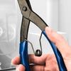 Heavy-duty Cylinder Snap Ring Pliers Internal Ring Remover Retaining Circlip Pliers 90 Degrees Bending Pliers Long Nose
