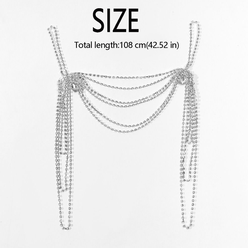 Water Drop Rhinestones Shoulder Chain Luxury Women's Shoulder Chain Body Jewelry
