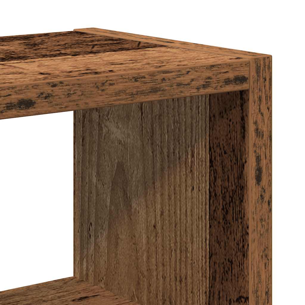 Wall Shelf Vintage Wood Look 45 x 16 x 45 cm Engineered Wood
