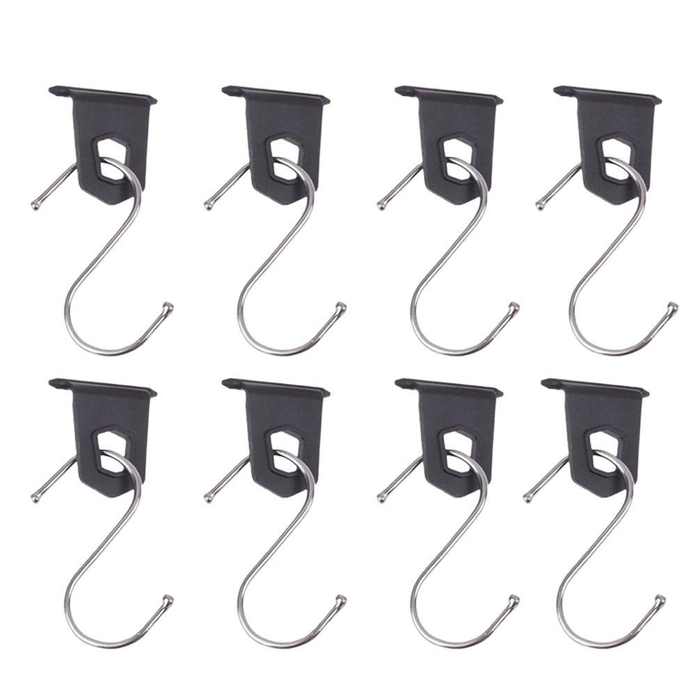 

8 шт. резиновые S-образные крючки для тента для кемпинга портативные крючки для тента для кемпинга караван кемпер Black-One Hole