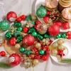 Party Ornaments Set Glitter Holiday Tree Decorations Christmas Ball Set Frosted Christmas Ball Ornaments For Garlands Indoor