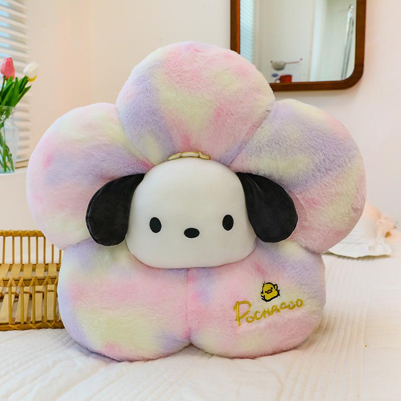 

Красочная плюшевая подушка для собаки с цветочным дизайном, мягкая подушка из полипропиленового хлопка для сидения розовый