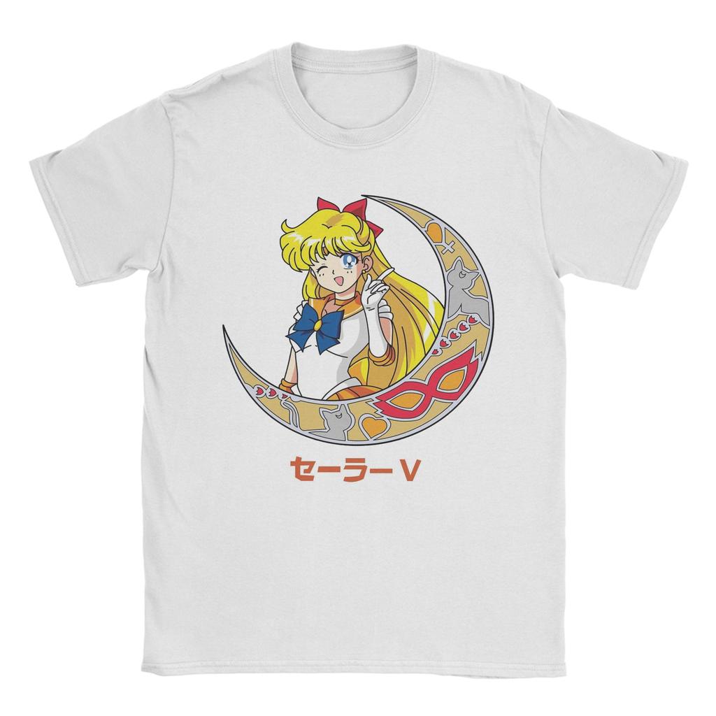 Sailor Moons T-Shirts Herren Reiner Baumwollstoff Vintage T-Shirt Rundhals T-Shirts Kurzarm Oberteile 4XL 5XL 6XL