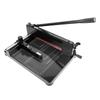 Heavy Duty Black Steel Base Paper Cutter 858A4 - Professional Manual Trimmer for Office & Commercial Use
