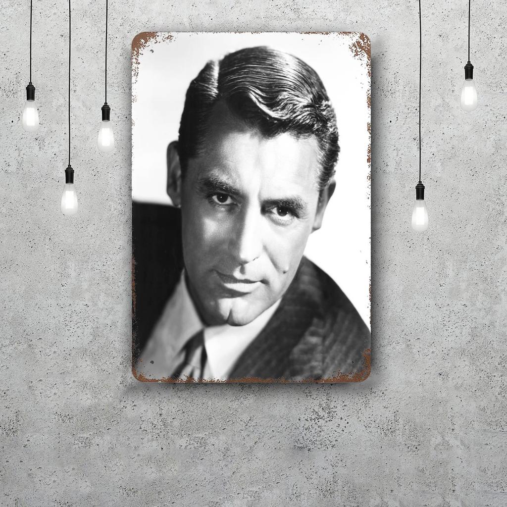 Cary Grant Decor Vintage Metal Signs Tin Signs Captain Poster Decor for Bar Pub Club Man Cave Wall Decoration