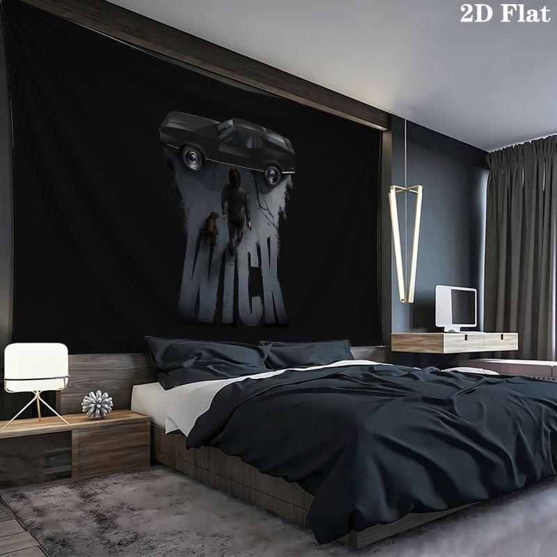 John Wick Wall Tapestry, Aesthetic Printed Fabric Blanket, Suitable for Bedroom, Living Room, and Home Decor.