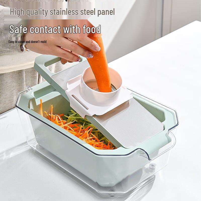 Deluxe Stainless Steel Multi-Function Vegetable Slicer & Grater