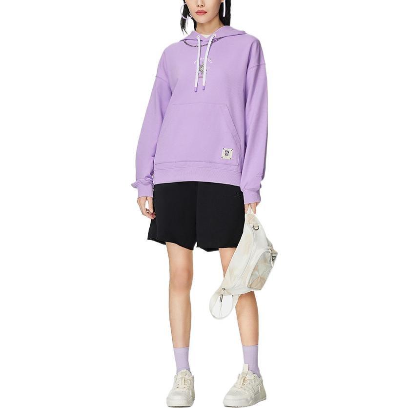 Li Ning Sweatshirt Women's Purple AWDS920-2
