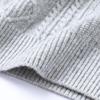 FORTEI Men's Pure Wool Striped Crew Neck Sweater