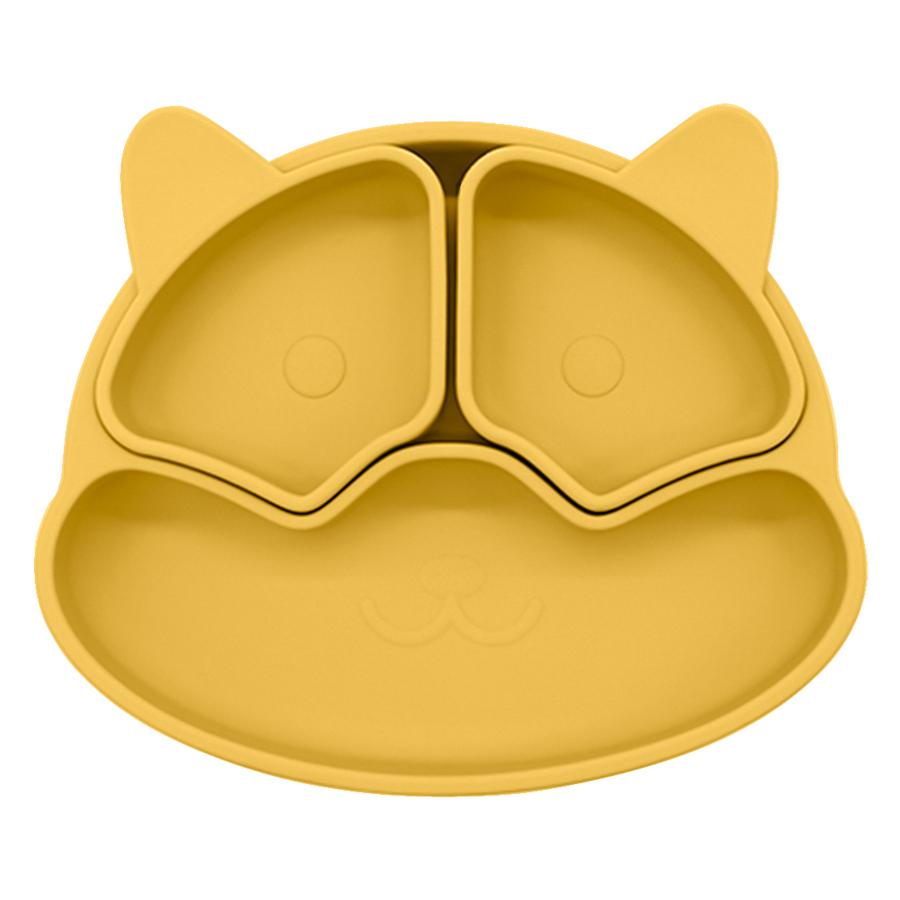 New BPA Free Baby Sucker Silicone Dining Plate Cartoon Children Dishes Plate Toddle Training Tableware Kids Feeding Bowls