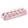 12Grid Egg Storage Box Plastic Egg Container Snap Type Shockproof Eggs Tray Holder for Refrigerator Camping Picnic Hiking Travel