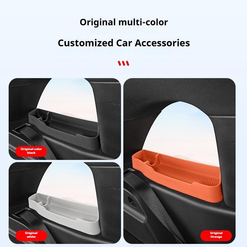 For Li LiXiang L6 L7 L8 L9 Car Rear Quarter Window Storage Box Rear Car Window Rganization Silicone Storage Interior Accessories