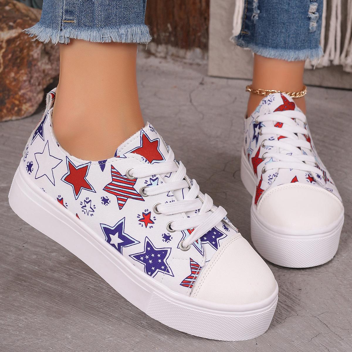 

модная женская весенне-осенняя обувь с принтом, повседневная, на шнуровке, на толстой подошве, многофункциональная, для ходьбы, спортивная обувь, женская модная обувь 42