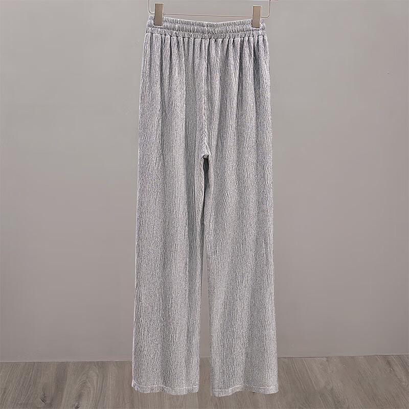 Women's High-Waisted Wide-Leg Drawstring Leisure Pants