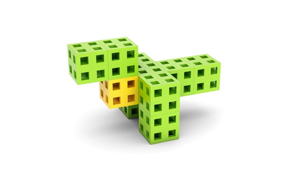Cube building blocks 50 pcs.